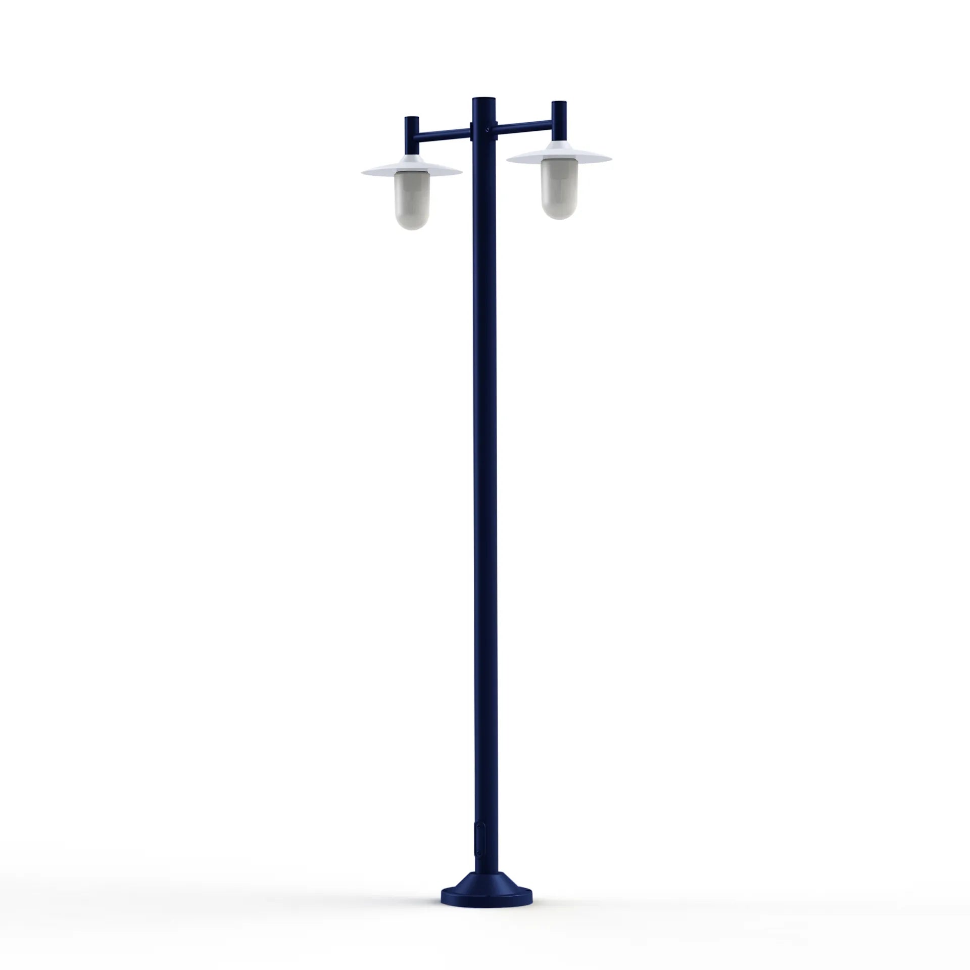 Blanc - Bleu acier