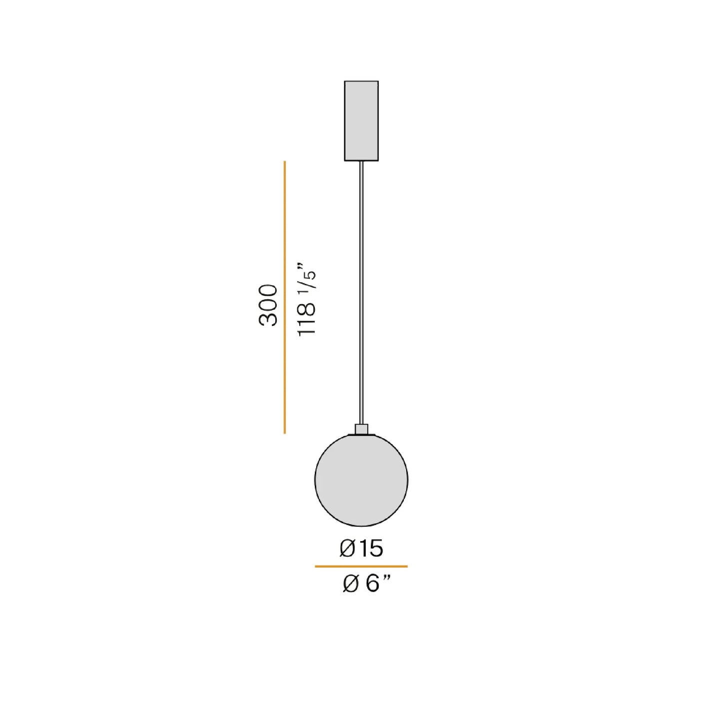 Murané 15cm Suspensions simples