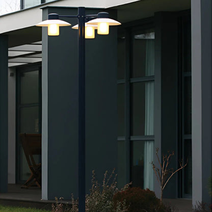 Aubanne N°6 Verre Clair Lampadaires Outdoor
