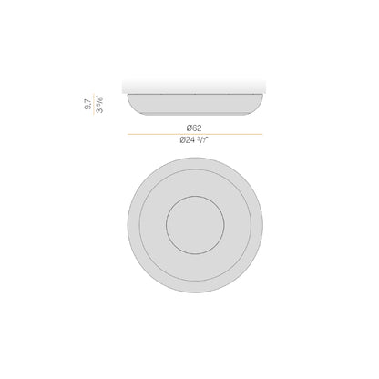 Superbold 62cm Appliques Plafonniers