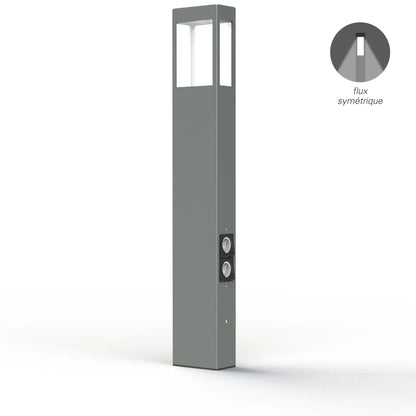 Tétra N° 4 LED avec prises Piliers Outdoor
