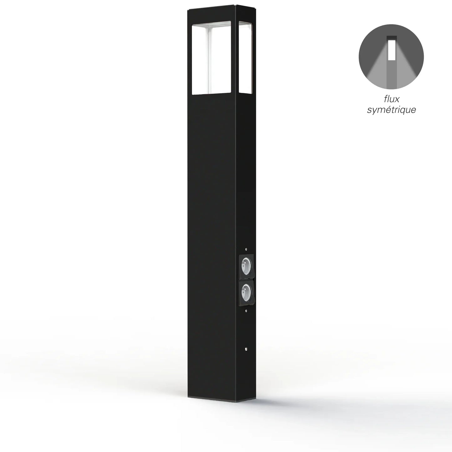 Tétra N° 4 LED avec prises Piliers Outdoor