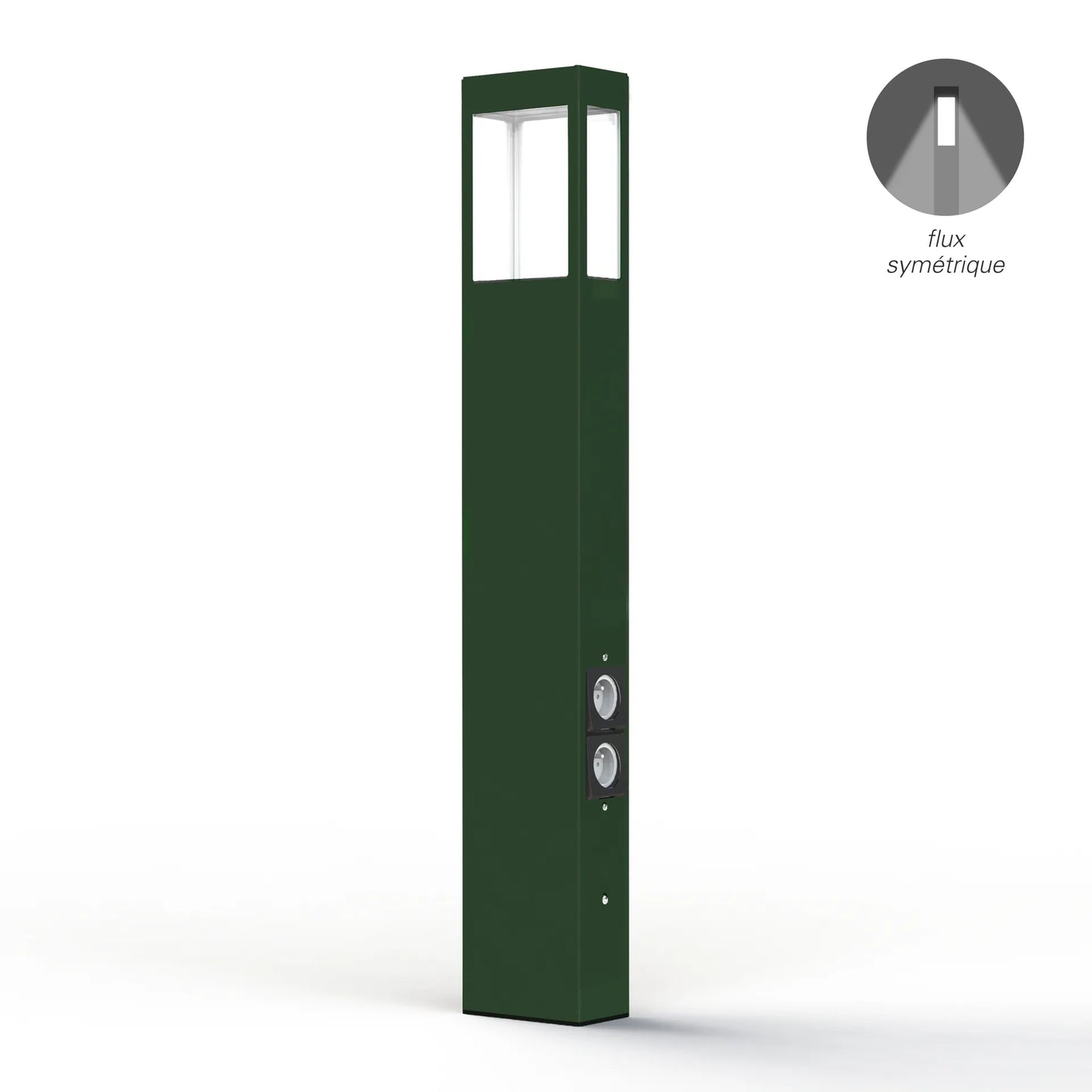 Tétra N° 4 LED avec prises Piliers Outdoor