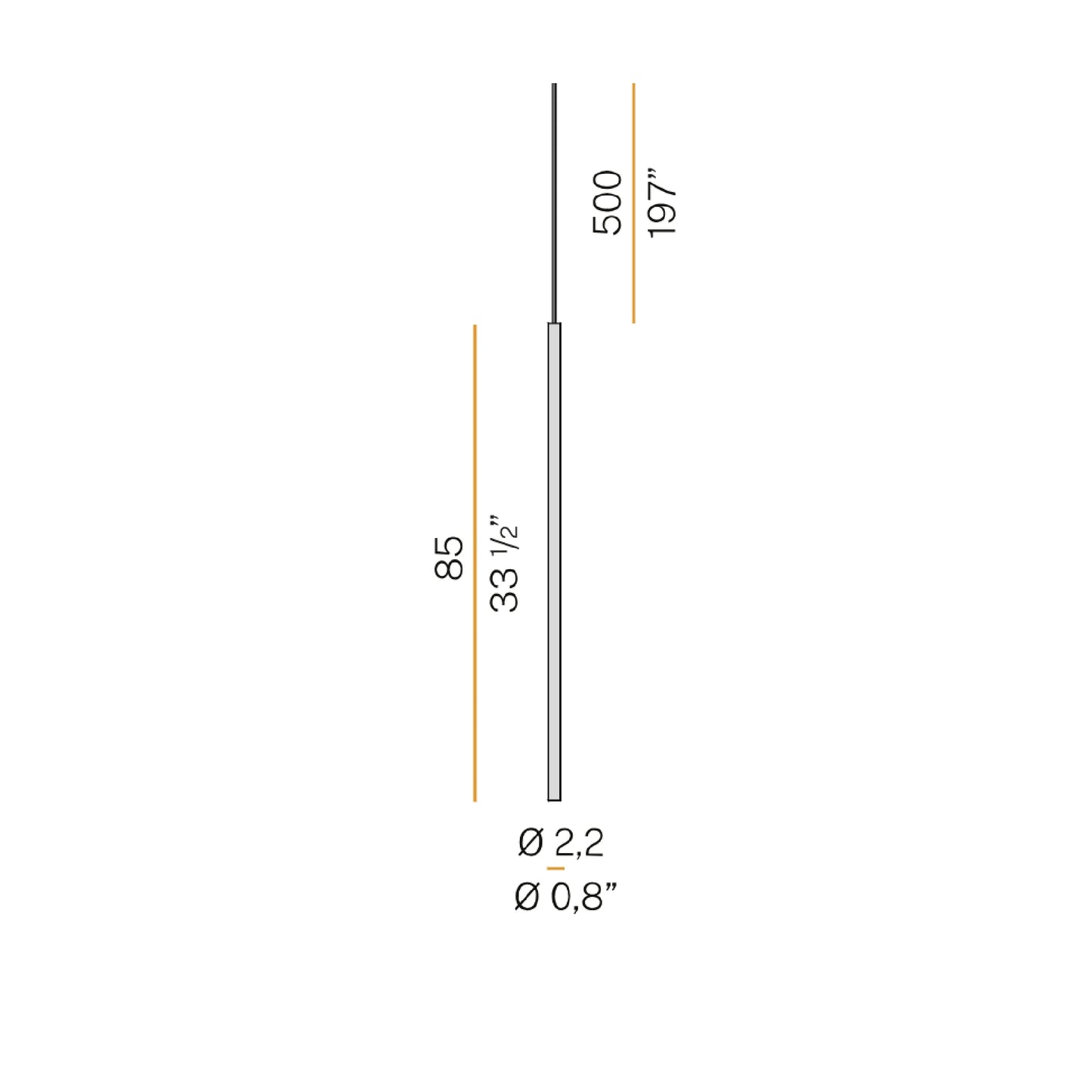 To-Be 2cm 3000K pour Suspensions multiples