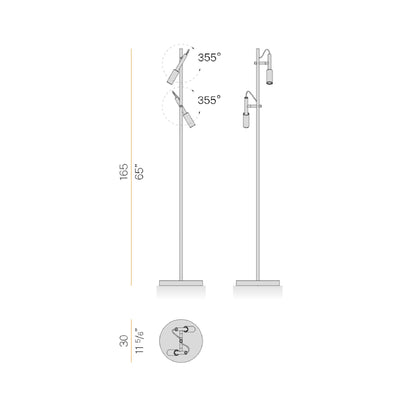 Tubino 165cm Lampadaires