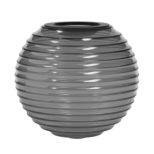 Nara Globe Ribbed Glass Fumé Verres Accessoires