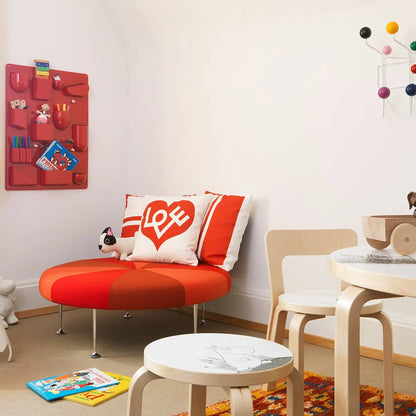 Coussin Graphic Print Love Rouge