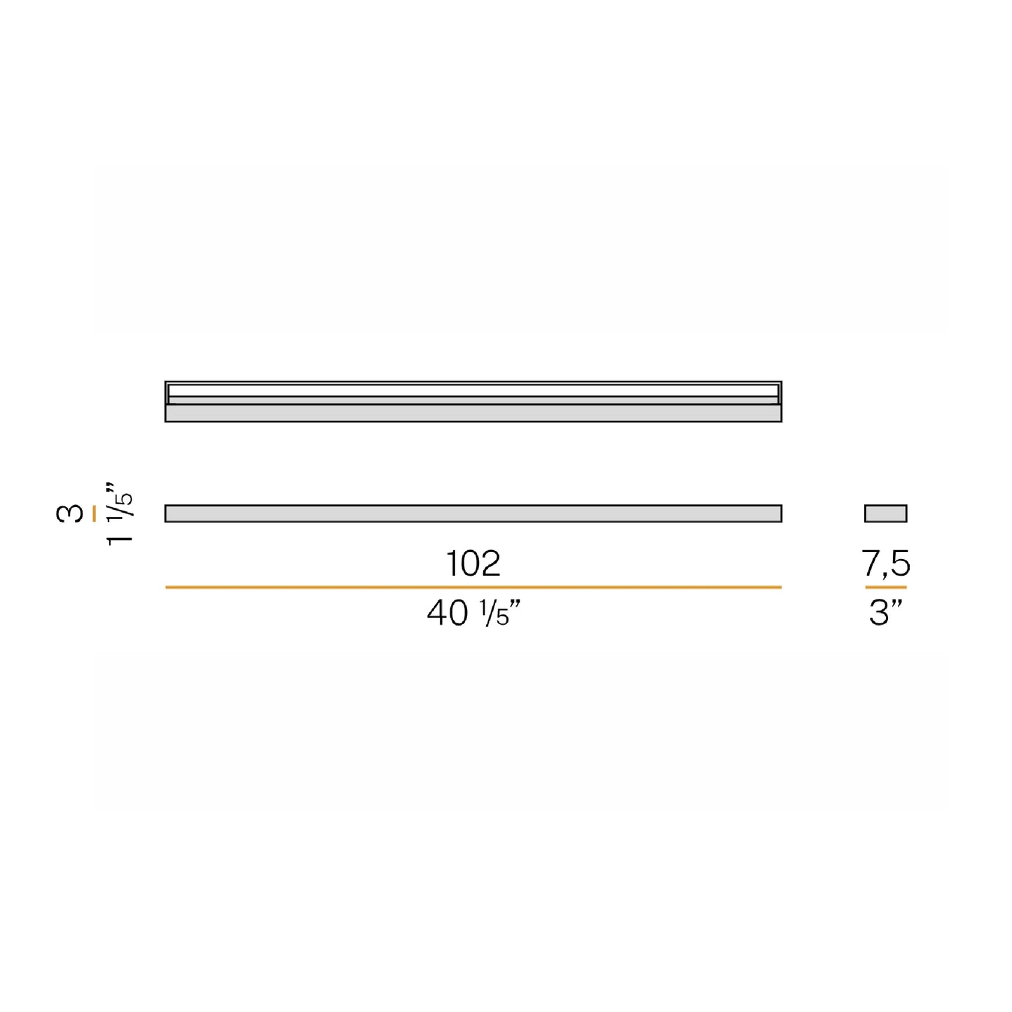 Zero Line 100 Appliques Chrome