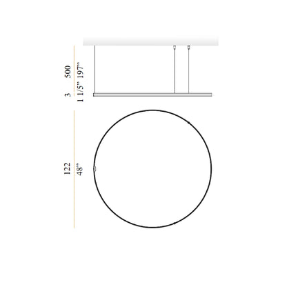 Zero Round 125cm 2700K Suspensions